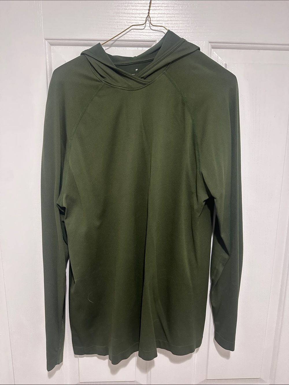 Fabletics Men's Hooded Performance Top in Olive